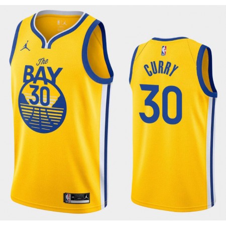 Herren NBA Golden State Warriors Trikot Stephen Curry 30 Jordan Brand 2020-2021 Statement Edition Swingman